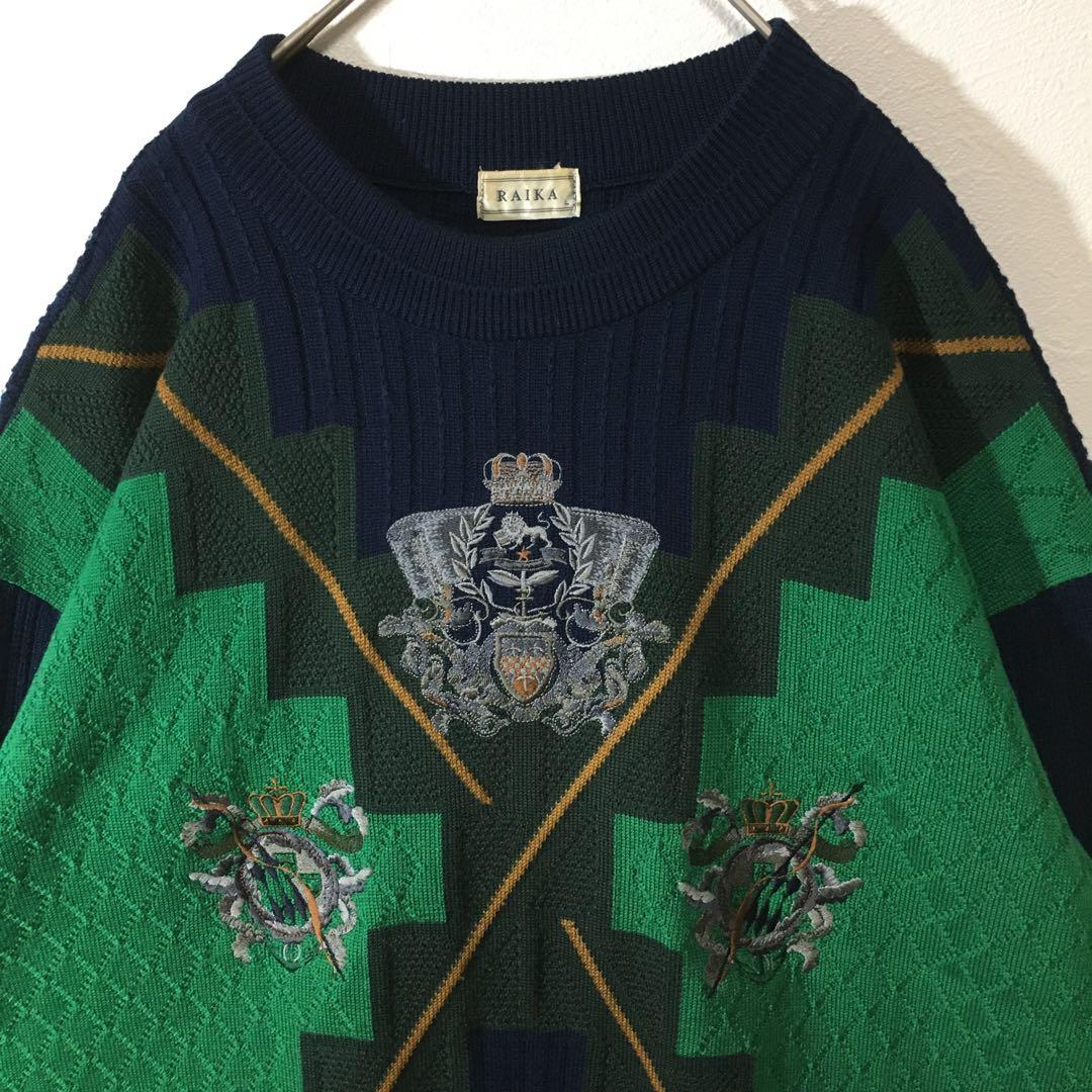 Vintage Knitted Tops Sweaters L