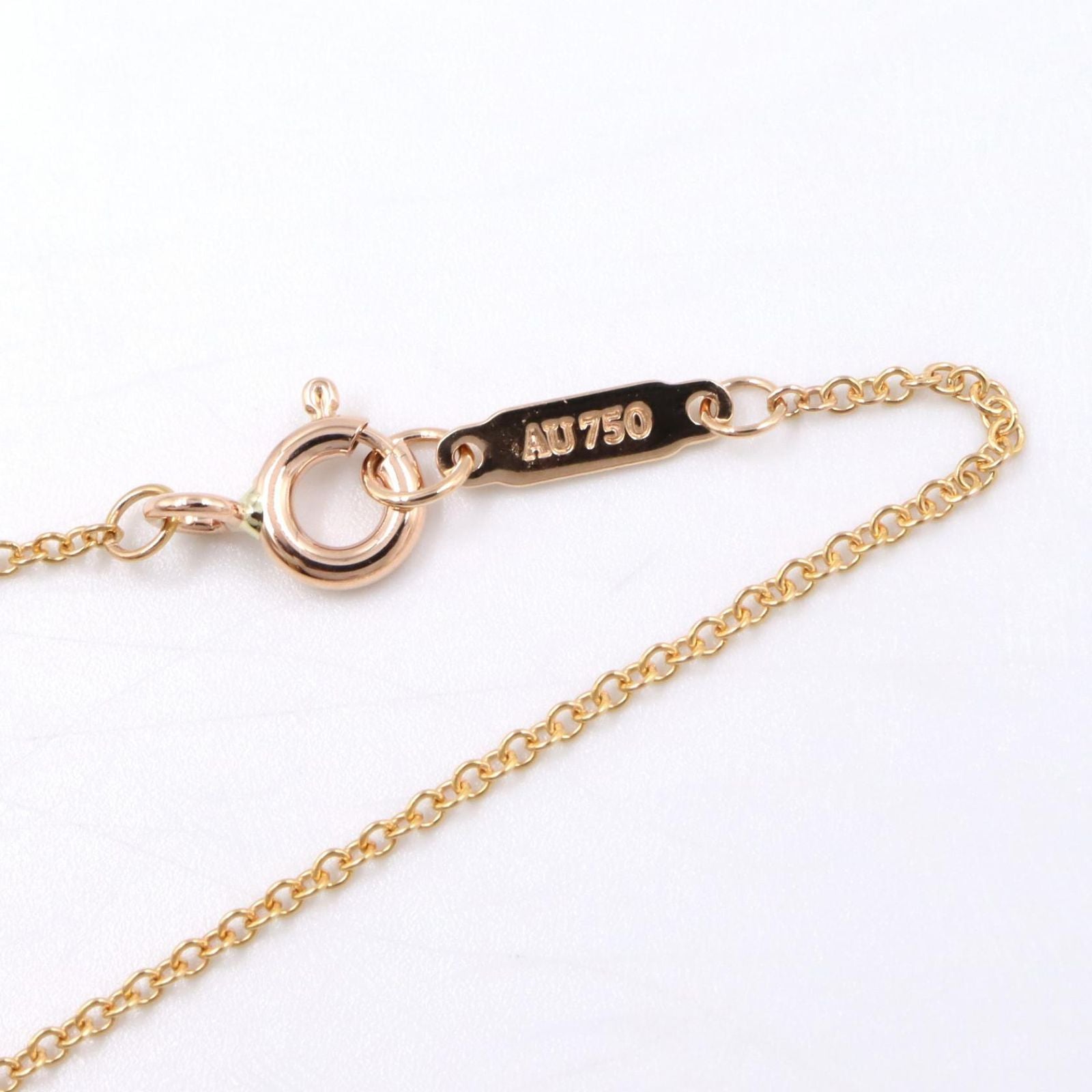 Tiffany Necklace Co K18Pg Used A
