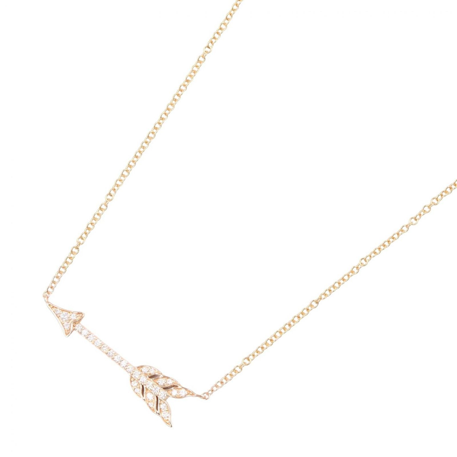 Tiffany Necklace Co K18Pg Used A