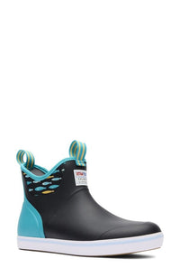 Bootty Xtratuf X Salmon Sisters Waterproof Ankle Deck Boot Black Tails A