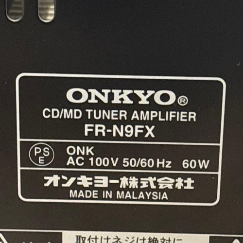 Onkyo Cd, Md Cassette Decks Fr-N9Fx