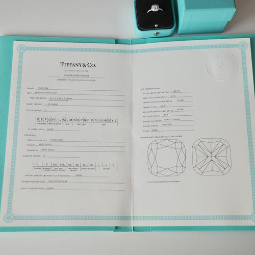 Tiffany Rings 0.29Ct Pt950