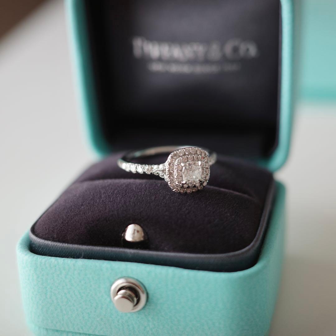 Tiffany Rings 0.29Ct Pt950