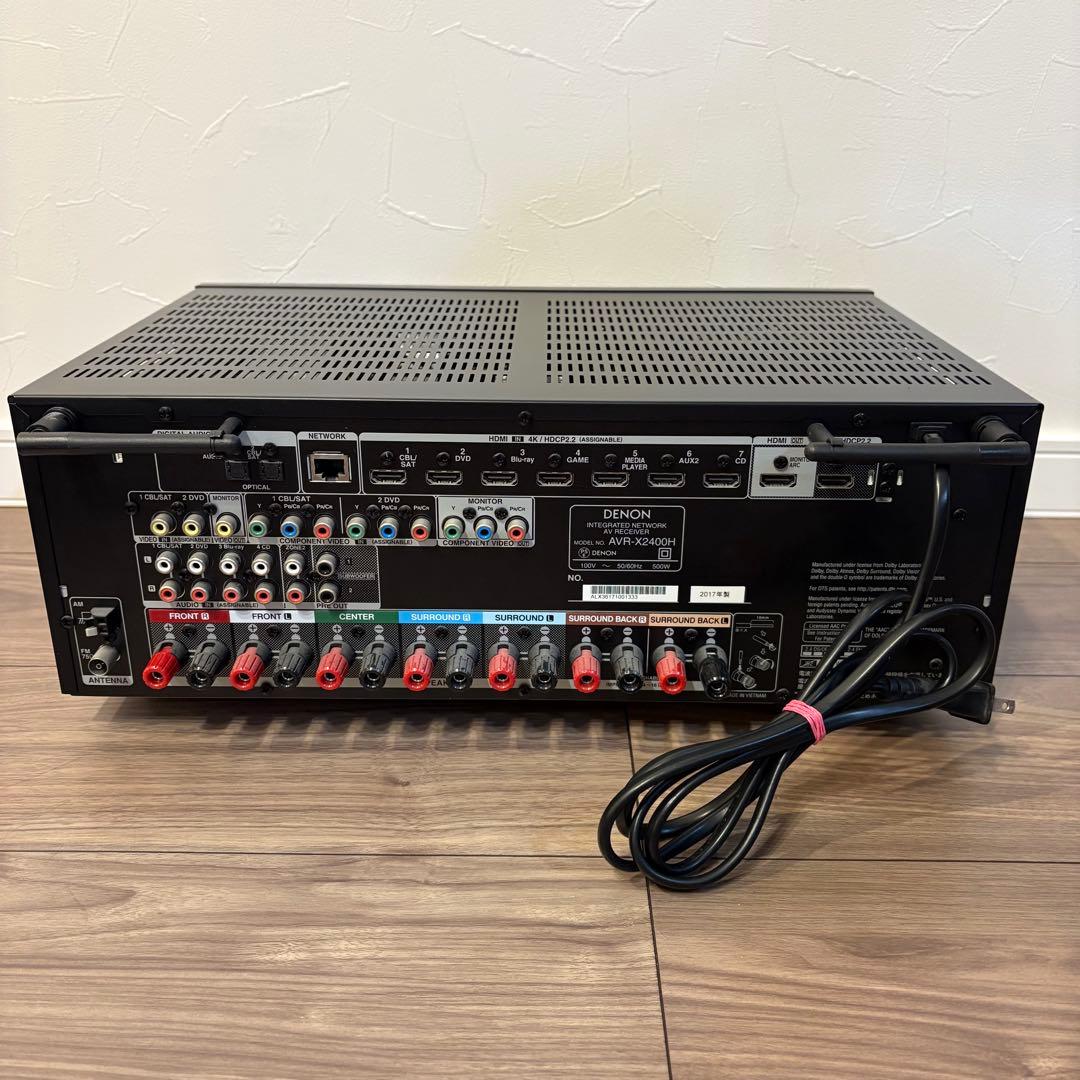 Denon Av Amplifiers Avr-X2400H 7.2Ch Atmos 4K