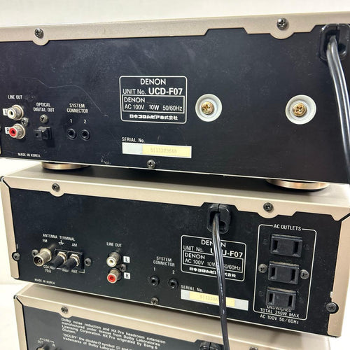 Denon Mini Component Systems Ucd-F07 Utu-F07 Udr-F07 Upa-F07