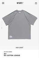Wtaps T-Shirts Aii Ss Cotton League Ash Gray M