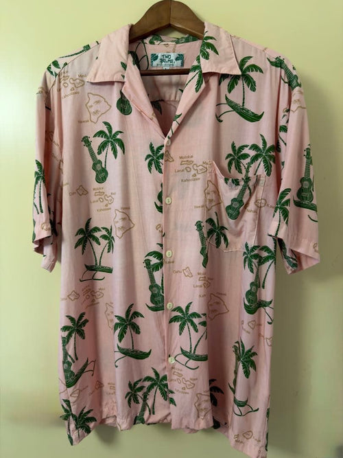 Two Palms Hawaiian Shirts Kariyushi Usa L