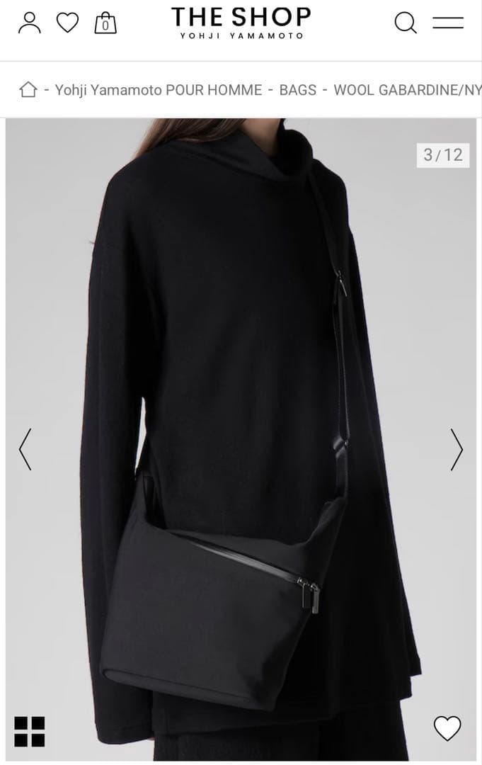 Yohji Yamamoto Pour Homme Shoulder Bags 25Aw