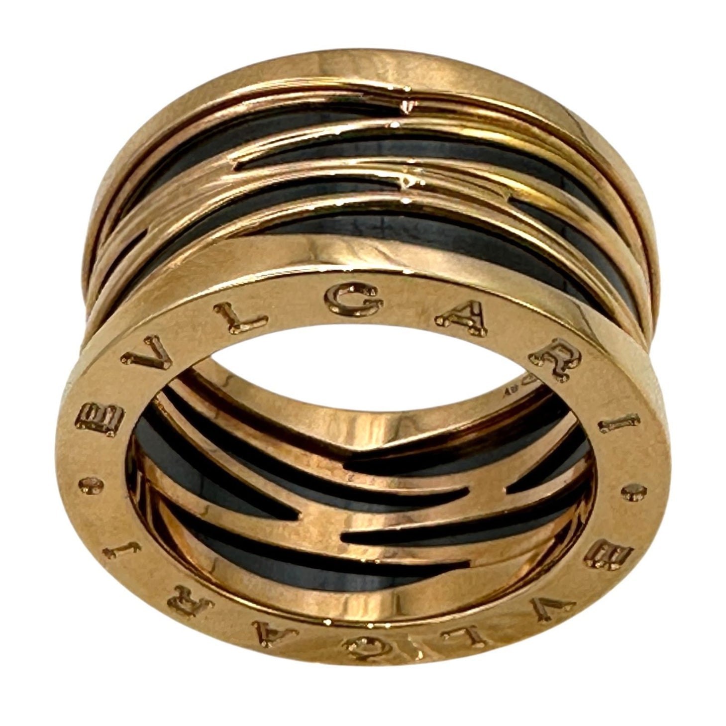Bvlgari Ring B-Zero1 4 K18Pg 16 57 16.2G Used-Ab 9356