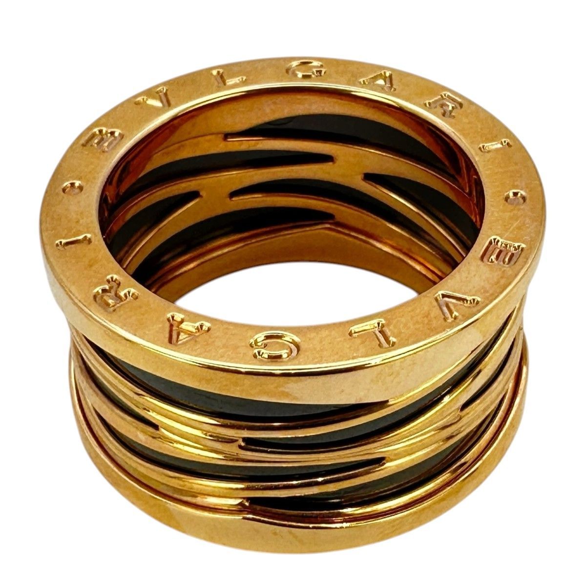 Bvlgari Ring B-Zero1 4 K18Pg 16 57 16.2G Used-Ab 9356