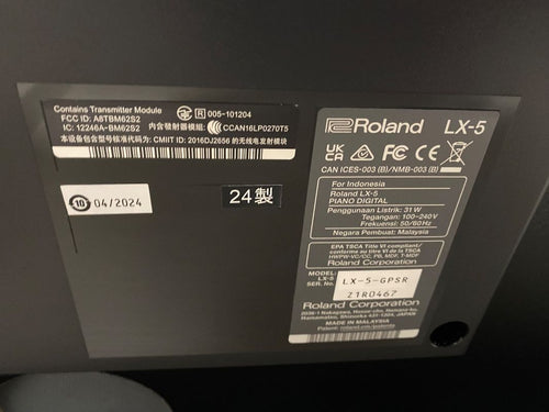 Roland Keyboard Electronic Piano 80164 Lx5Gpsr 24