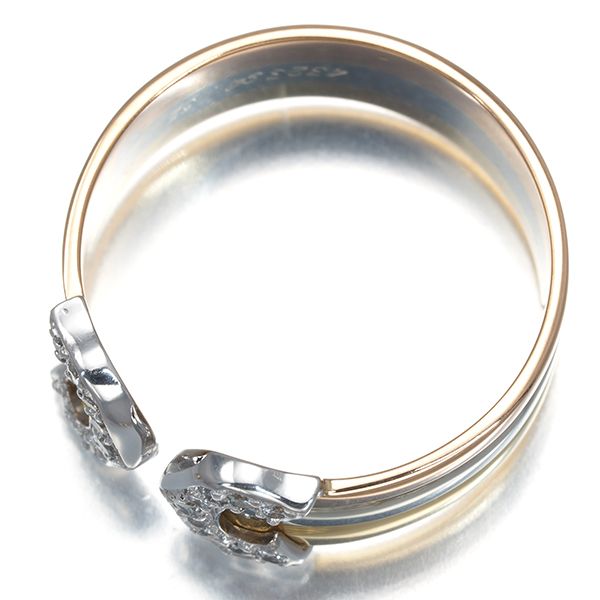 Cartier Ring 2C C C2 Sm 52 K18Yg/Wg/Pg #193823