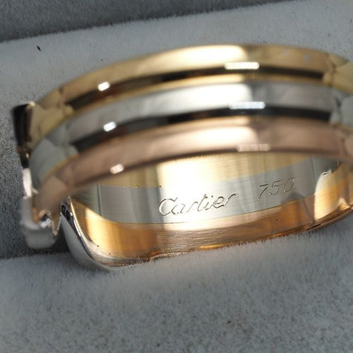 Cartier Ring 2C C C2 Sm 52 K18Yg/Wg/Pg #193823