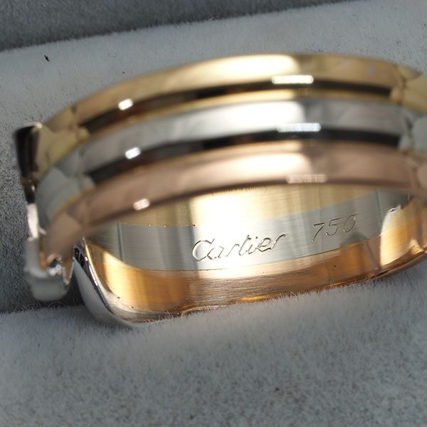 Cartier Ring 2C C C2 Sm 52 K18Yg/Wg/Pg #193823