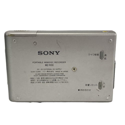 Portable Md Player Sony Mz-R30 Walkman W11161070