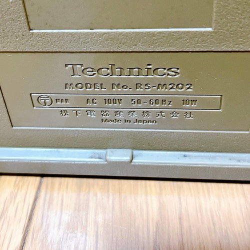 Technics Cd, Md Cassette Decks Rs-M202