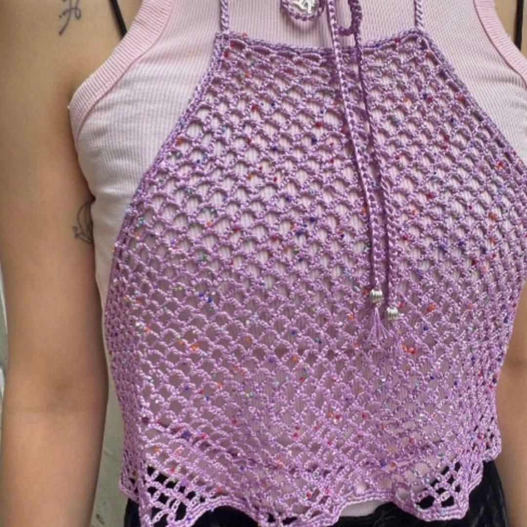 Ameri Camisole Medi Halter Neck Knit Accessory
