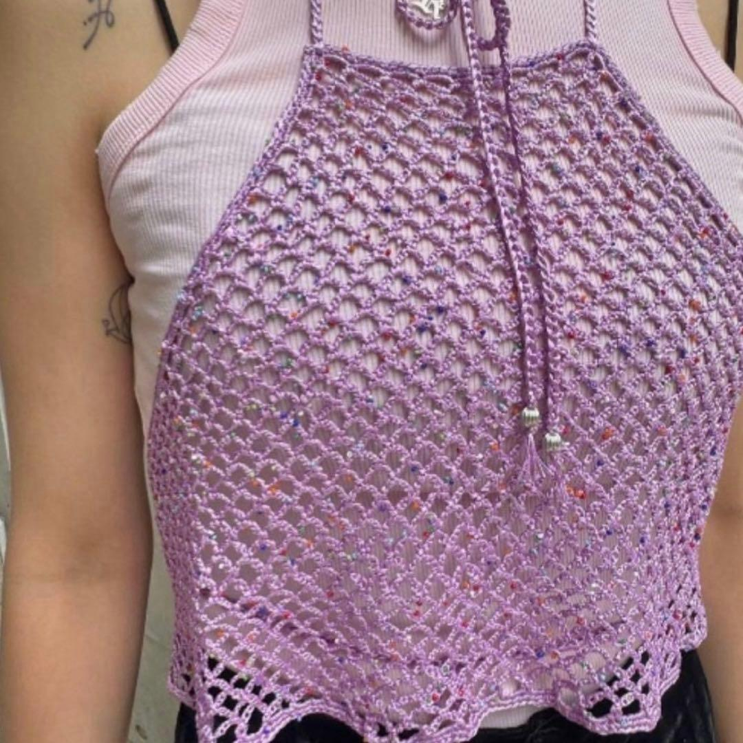 Ameri Camisole Medi Halter Neck Knit Accessory