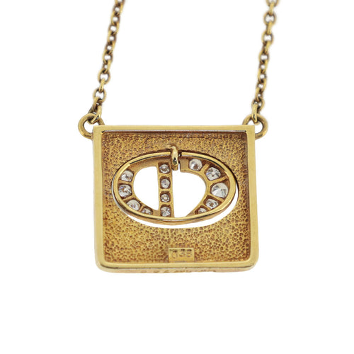 Christian Dior Necklace Cd K18Yg 0.38Ct