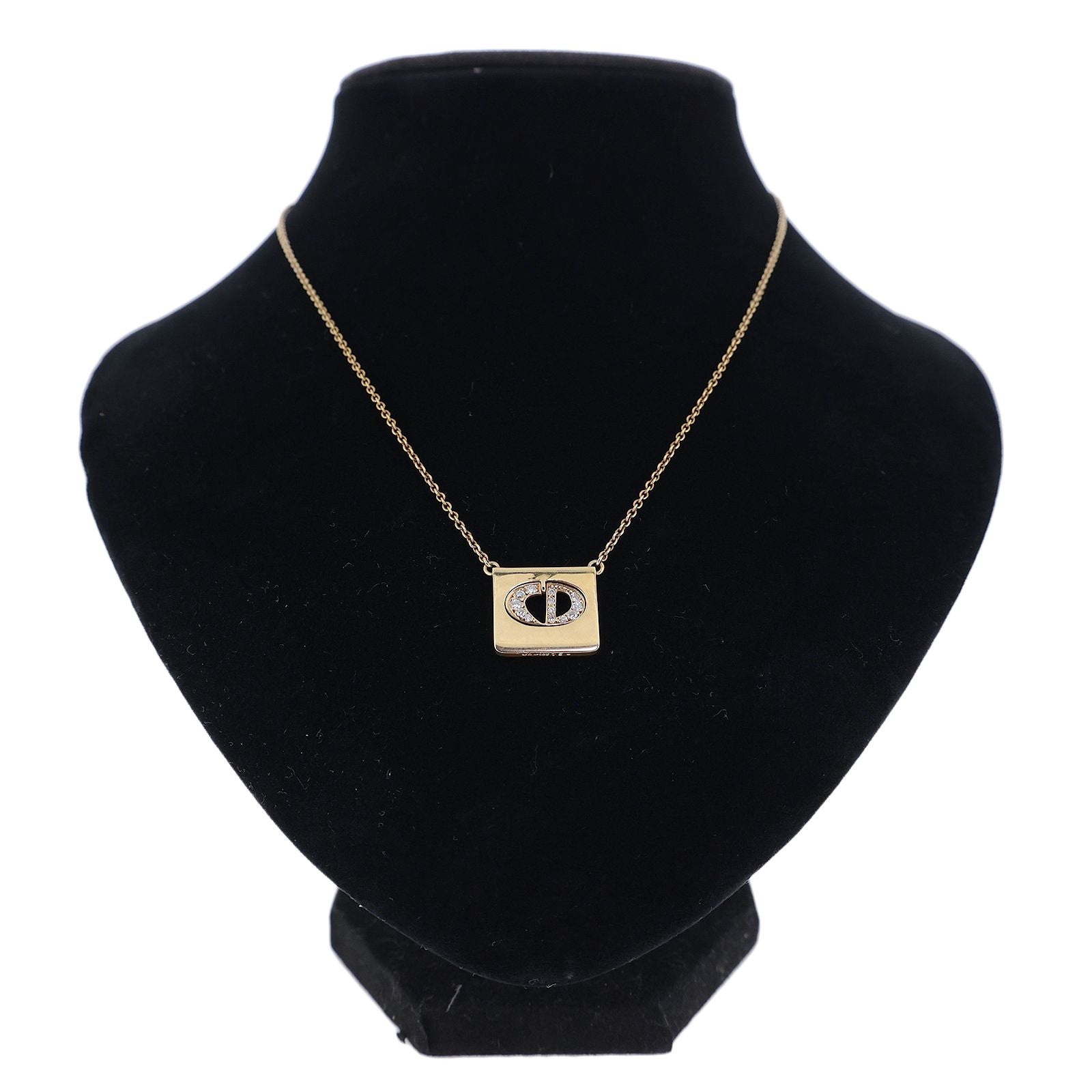 Christian Dior Necklace Cd K18Yg 0.38Ct