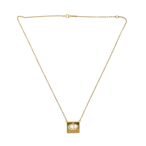 Christian Dior Necklace Cd K18Yg 0.38Ct