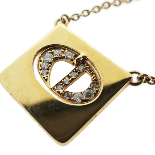 Christian Dior Necklace Cd K18Yg 0.38Ct