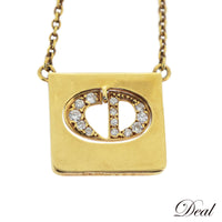 Christian Dior Necklace Cd K18Yg 0.38Ct