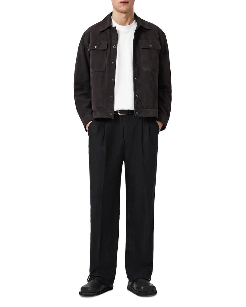 Others Allsaints Roland Straight Fitrouser Pants Faded Black
