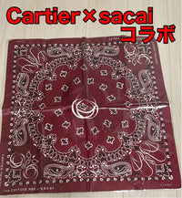 Cartier Bandanas Thin Scarves Sacai X