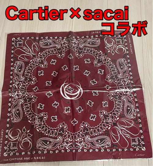 Cartier Bandanas Thin Scarves Sacai X