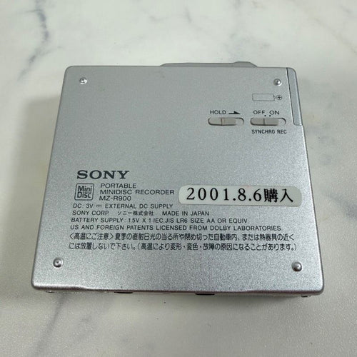 Sony Portable Md Player Mz-R900 Walkman 322K2400