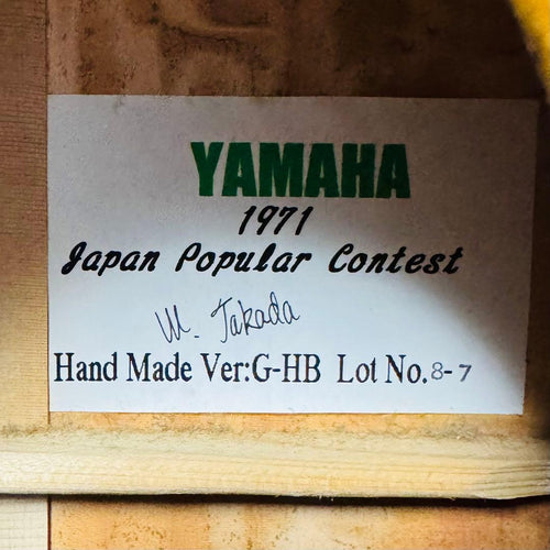 Yamaha Acoustic Guitars Hand Made Ver:G-Hb