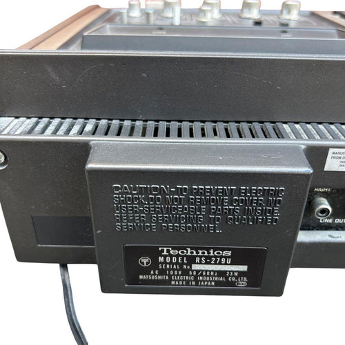 Technics Cd Md Cassette Deck Rs-279U