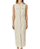 Long Sleeves, Three Quarter Sleeve Womens English Factory Sleeveless Maxi Denim