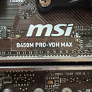 Amd Motherboards Ryzen 5 3600X Msi B450M Pro-Vdh Max Ddr4