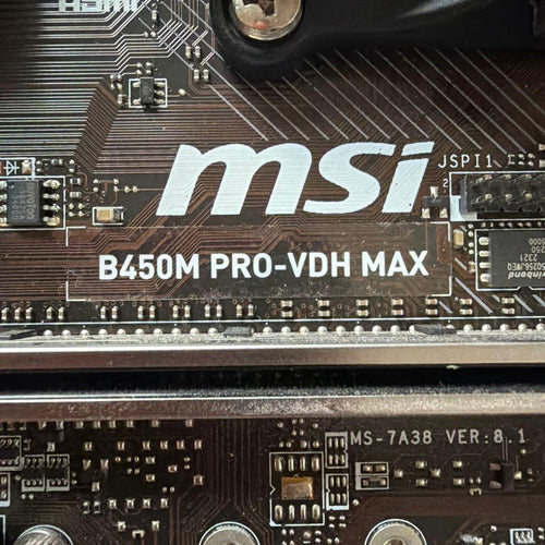 Amd Motherboards Ryzen 5 3600X Msi B450M Pro-Vdh Max Ddr4