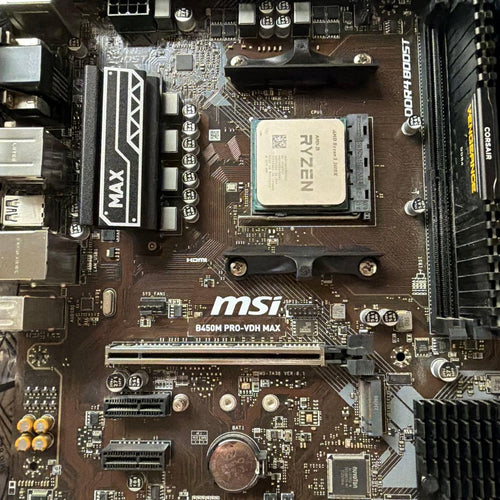 Amd Motherboards Ryzen 5 3600X Msi B450M Pro-Vdh Max Ddr4