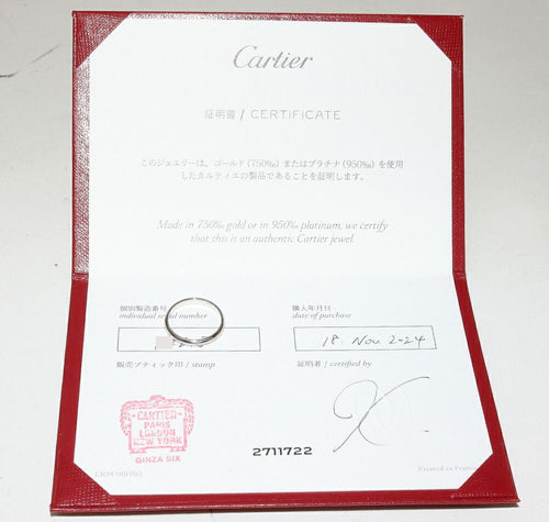 Cartier Ring Pt950 1895 2.5 B40125