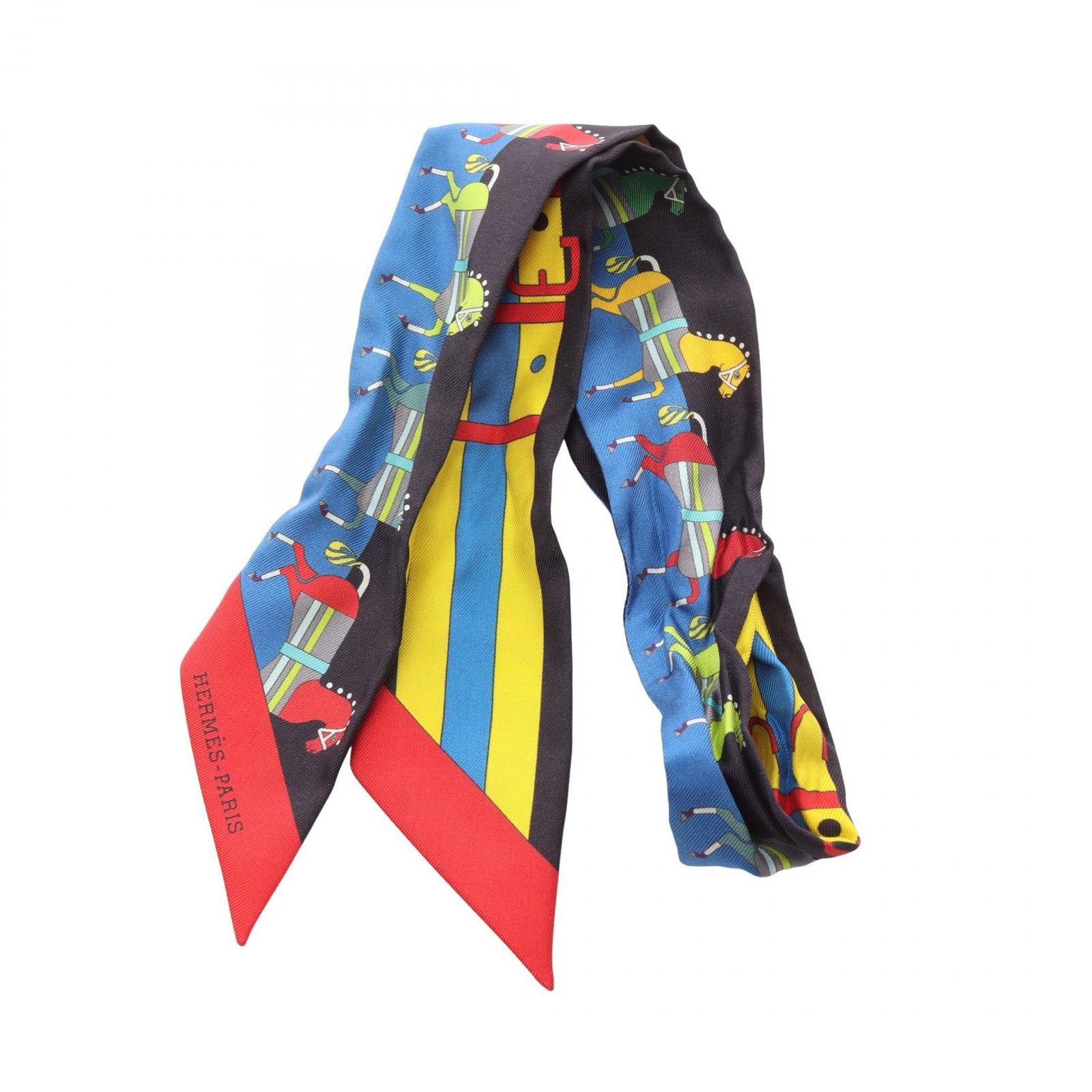 Hermes Bandana Scarf Rocabar Used B