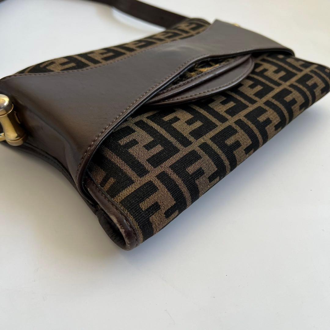 Fendi Shoulder Bags Zucca Cancas Leather Bag