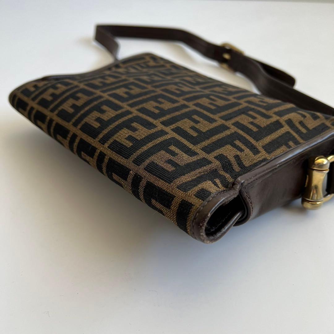 Fendi Shoulder Bags Zucca Cancas Leather Bag