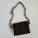 Fendi Shoulder Bags Zucca Cancas Leather Bag