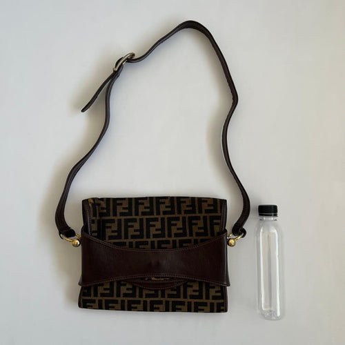 Fendi Shoulder Bags Zucca Cancas Leather Bag