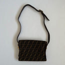 Fendi Shoulder Bags Zucca Cancas Leather Bag