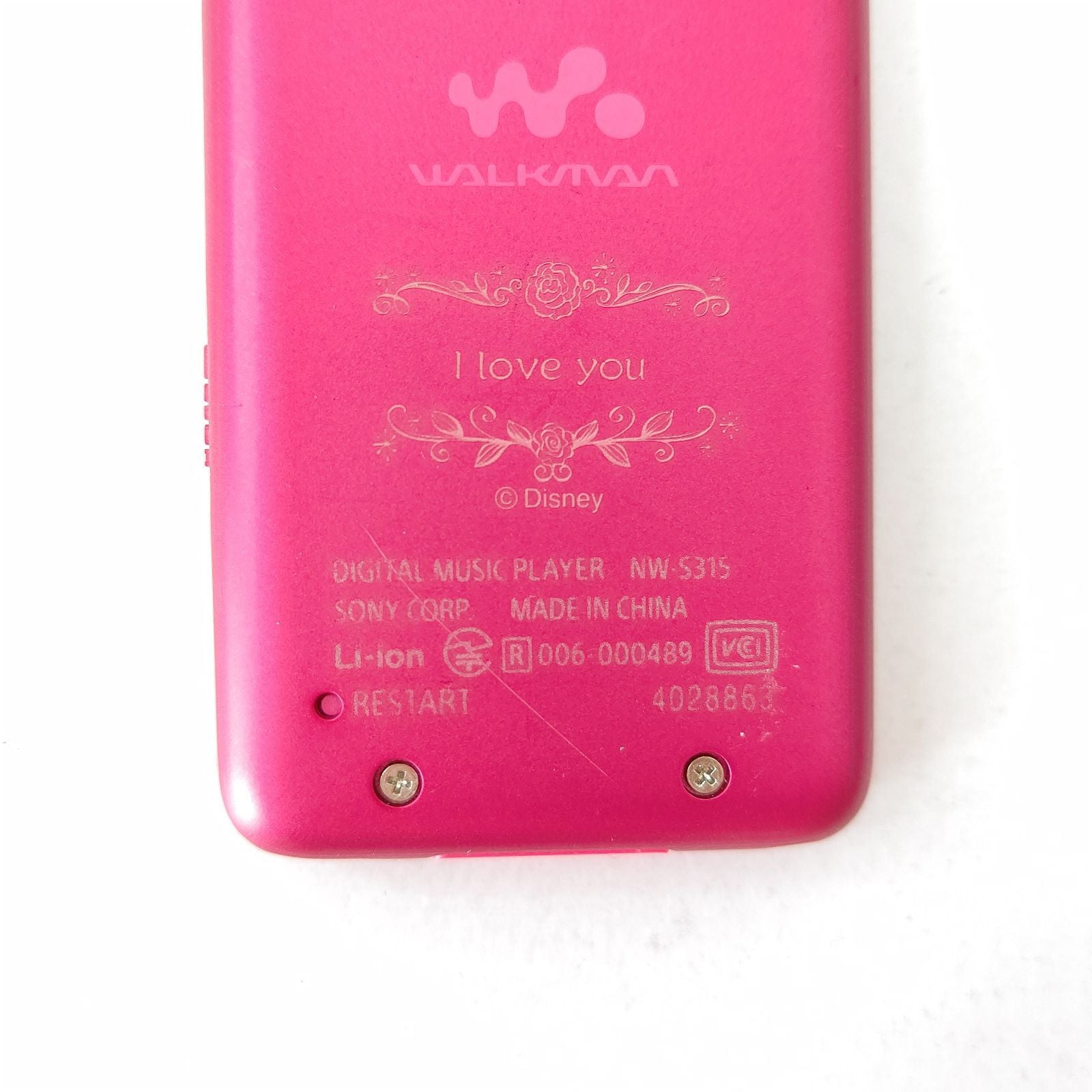 Sony Digital Audio Player Nw-S315