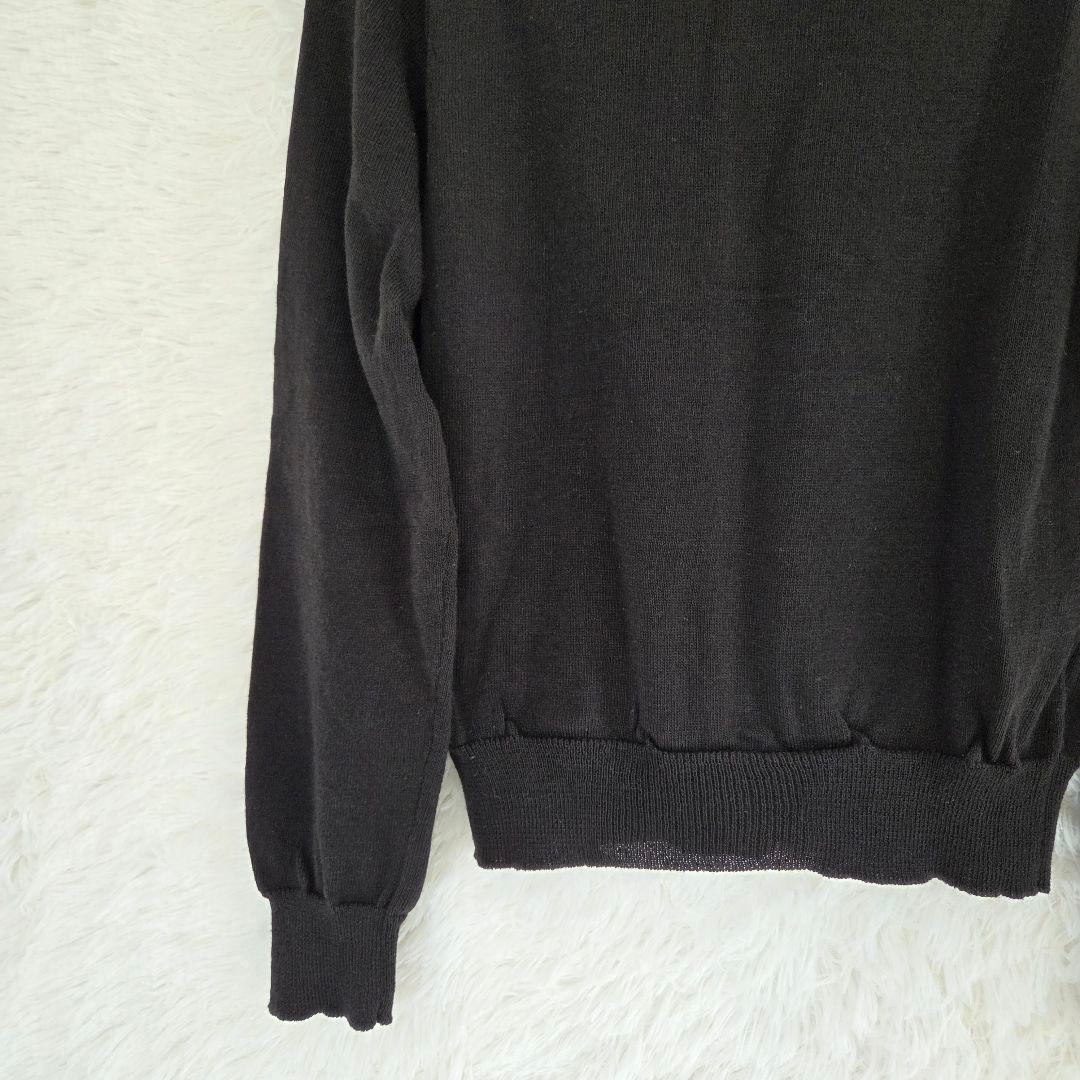 Black Comme Des Garcons Long-Sleeve V