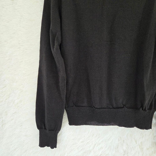 Black Comme Des Garcons Long-Sleeve V