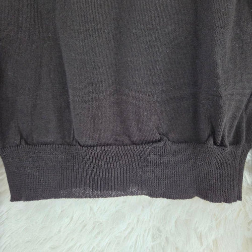 Black Comme Des Garcons Long-Sleeve V