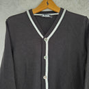 Black Comme Des Garcons Long-Sleeve V