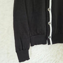 Black Comme Des Garcons Long-Sleeve V
